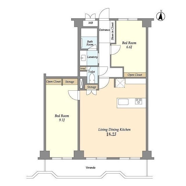 クレスト砧 間取り図