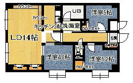 グランエイト総合公園 101号室 間取り