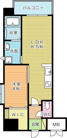 Ｐｌｕｍｅ木町（プルーム木町） 905号室 間取り