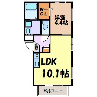 グランレーヴ上飯田 間取り図