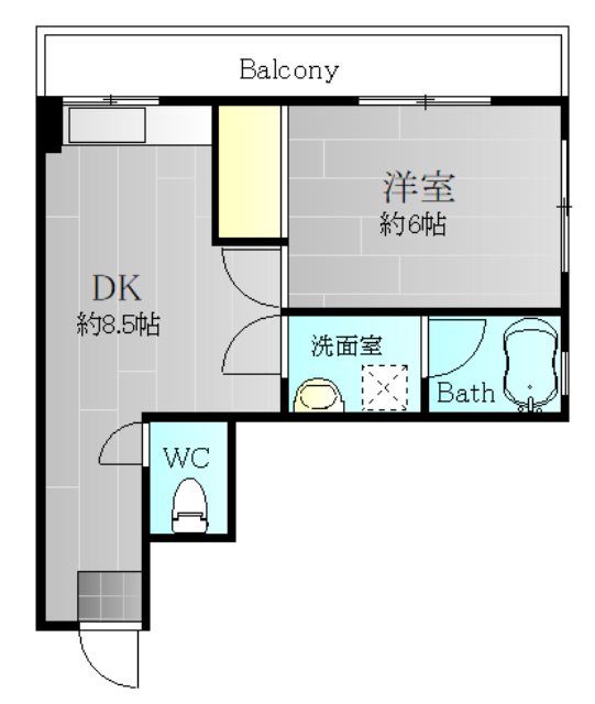 royal corpo 301号室 間取り