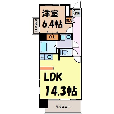 レジディア久屋大通Ⅱ 間取り図