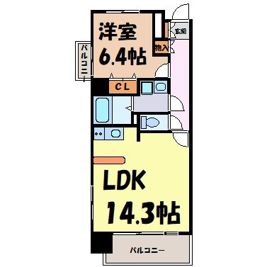 レジディア久屋大通Ⅱ 間取り図