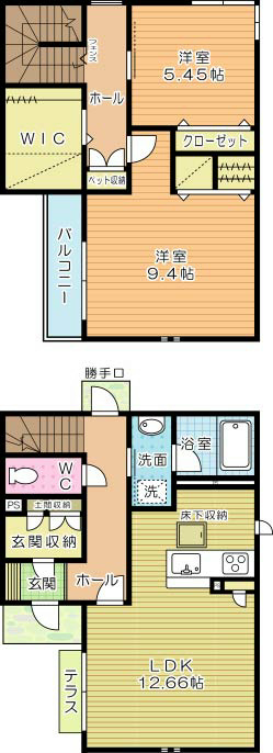 アルアミスタC棟 104号室 間取り