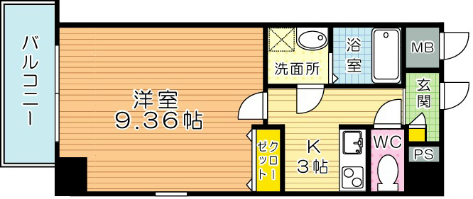 Bergamotto門司駅前(ベルガモット門司駅前) 601号室 間取り