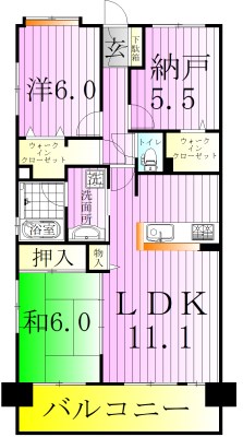701号室 間取り