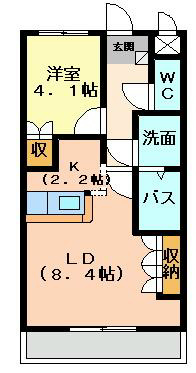 メゾン・クレール 103号室 間取り