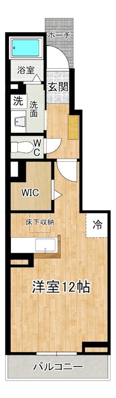 フレッシュリーＢ棟 107号室 間取り