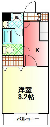 エリタージュ 107号室 間取り