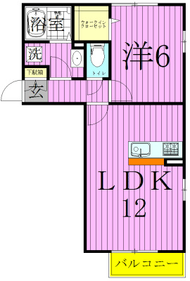 ダンディ　グランパ 201号室 間取り