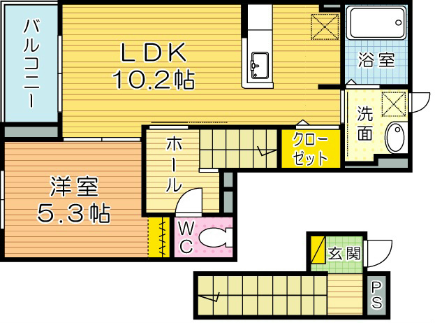 ルミナス  203号室 間取り