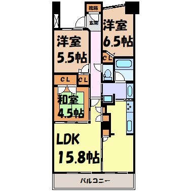 グランカーサ上前津 間取り図