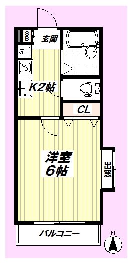 リエス中野弥生町 101号室 間取り