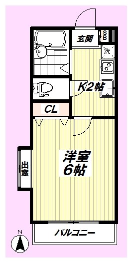 リエス中野弥生町 202号室 間取り