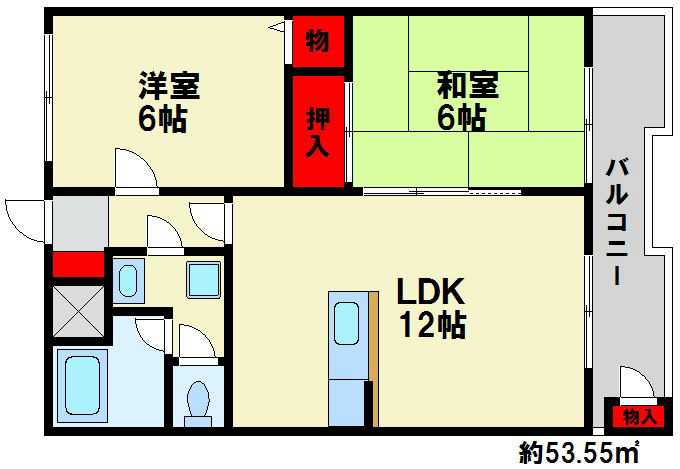 サンライズマンション 間取り図