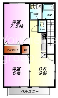 Fair　Holme　B棟（フェアホルム　ビー棟） 202号室 間取り