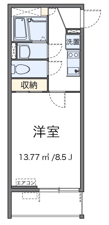 グレイスコーポ薩摩 間取り図