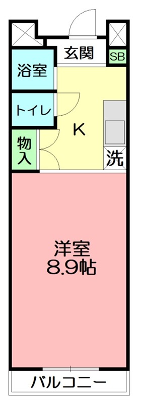シカシン75ビル 403号室 間取り