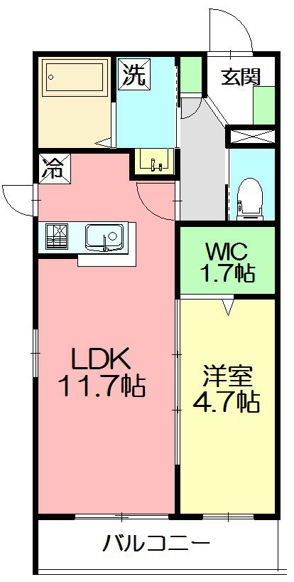 Casa天神（カーサテンジン） 203号室 間取り