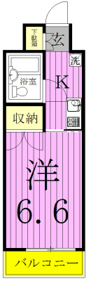 ポルタオーレア 411号室 間取り