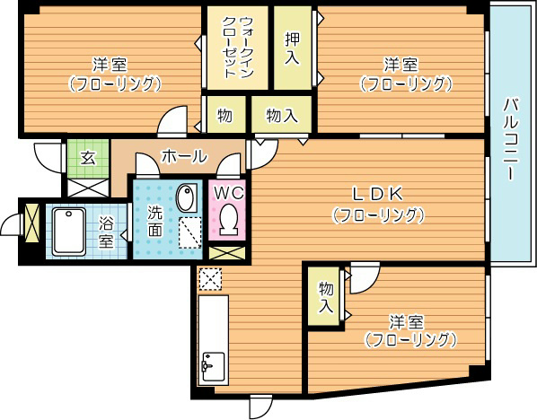 ユーアイマンション赤坂  305号室 間取り