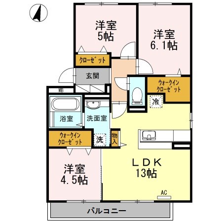 Ott's南片江 間取り