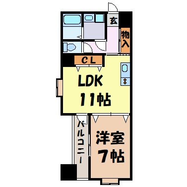 プロビデンス東片端 間取り図