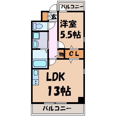 リーヴァストゥーディオ丸の内 間取り図