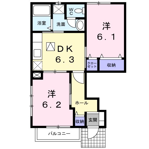 セレーノF 間取り図