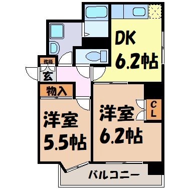 レジデンシア東別院 間取り図