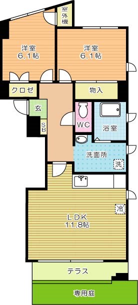 ｄａ　Ｖｉｎｃｉ　Ⅴ（ダヴィンチⅤ） 101号室 間取り