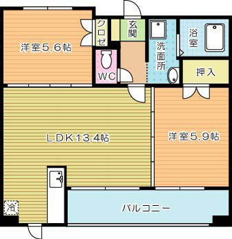 ｄａ　Ｖｉｎｃｉ　Ⅴ（ダヴィンチⅤ） 102号室 間取り