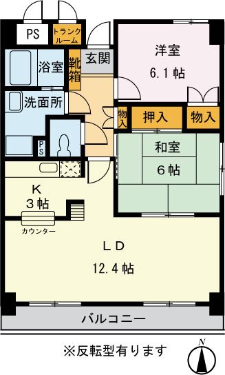 ライブ・トピア寺町 402号室 間取り