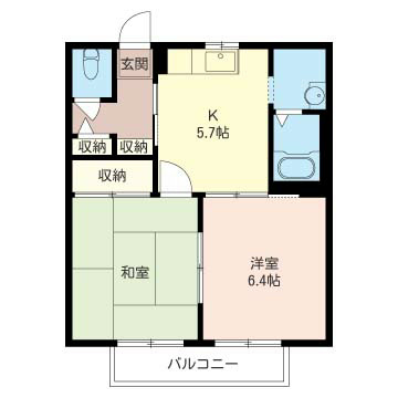 メゾンミナミB 間取り