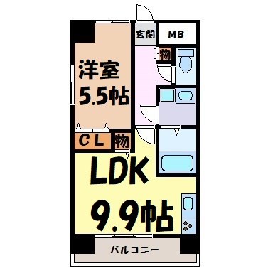 La　Douceur山王 間取り図