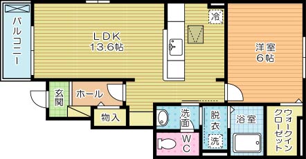ラフレシール 101号室 間取り