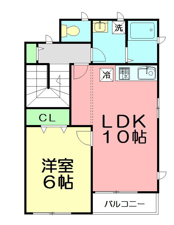 KOMACHI SUITES 201号室 間取り