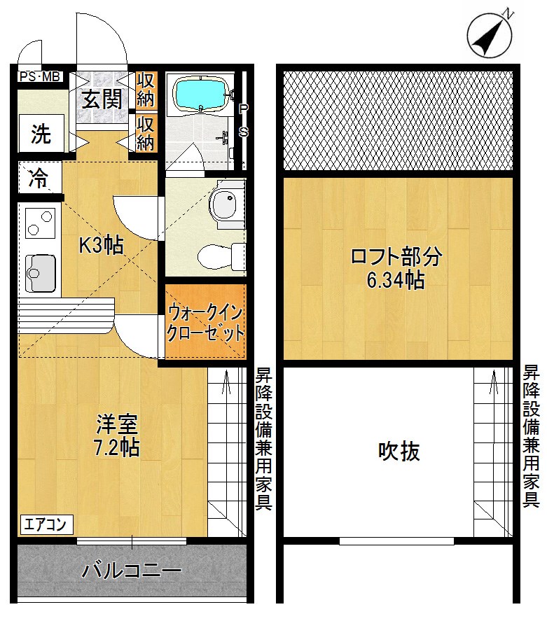 サンヴィアーレU 間取り図