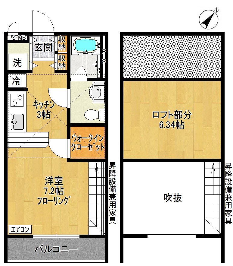 サンヴィアーレU 間取り図