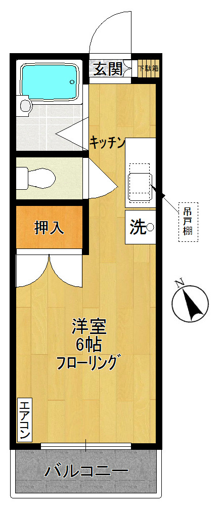 セゾンドゥー 102号室 間取り