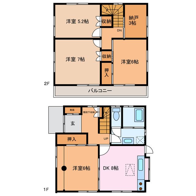 蟻ケ崎新橋貸家 間取り