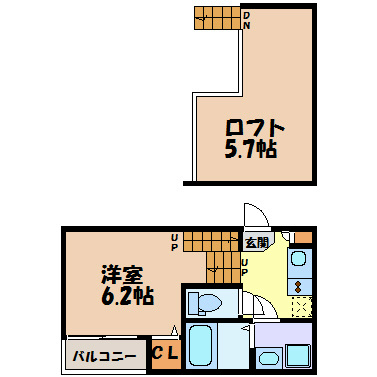 コスタブラン川名 間取り図