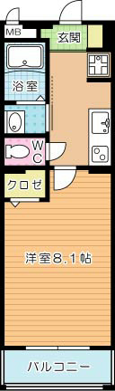 Ａ＆Ｅ　Ｇｌａｎｚ 202号室 間取り