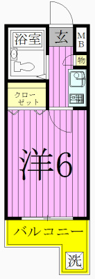 ジュネパレス松戸第29 202号室 間取り