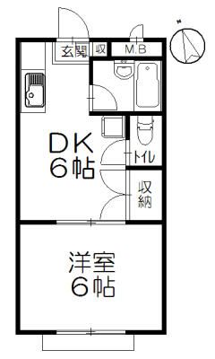 辻堂フローラ 103号室 間取り