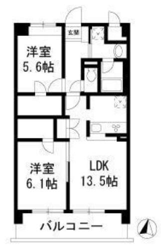 ルミエール 403号室 間取り