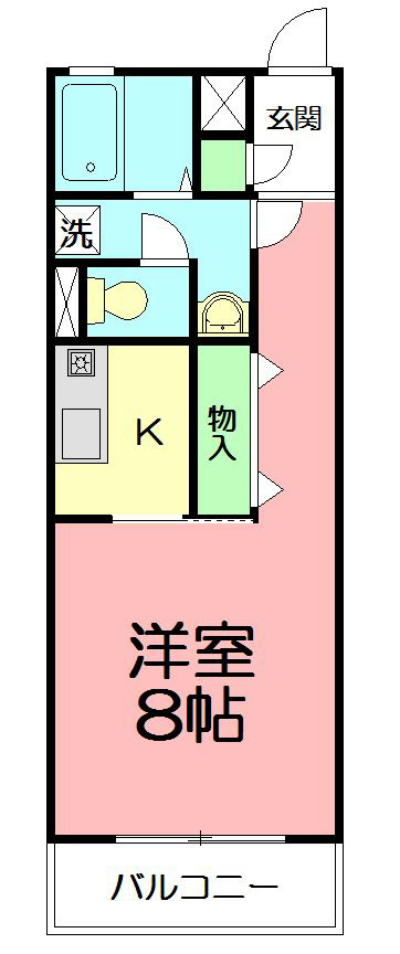 グリーンハイツ茅ヶ崎 204号室 間取り