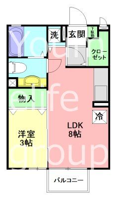 シャトレーあしがら 201号室 間取り