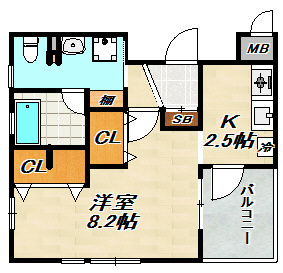 ワコーレヴィータ月見山 間取り図