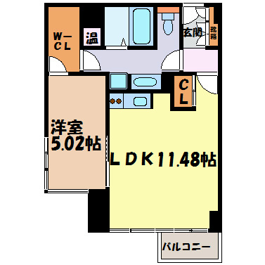 ミュプレ矢場町 間取り図